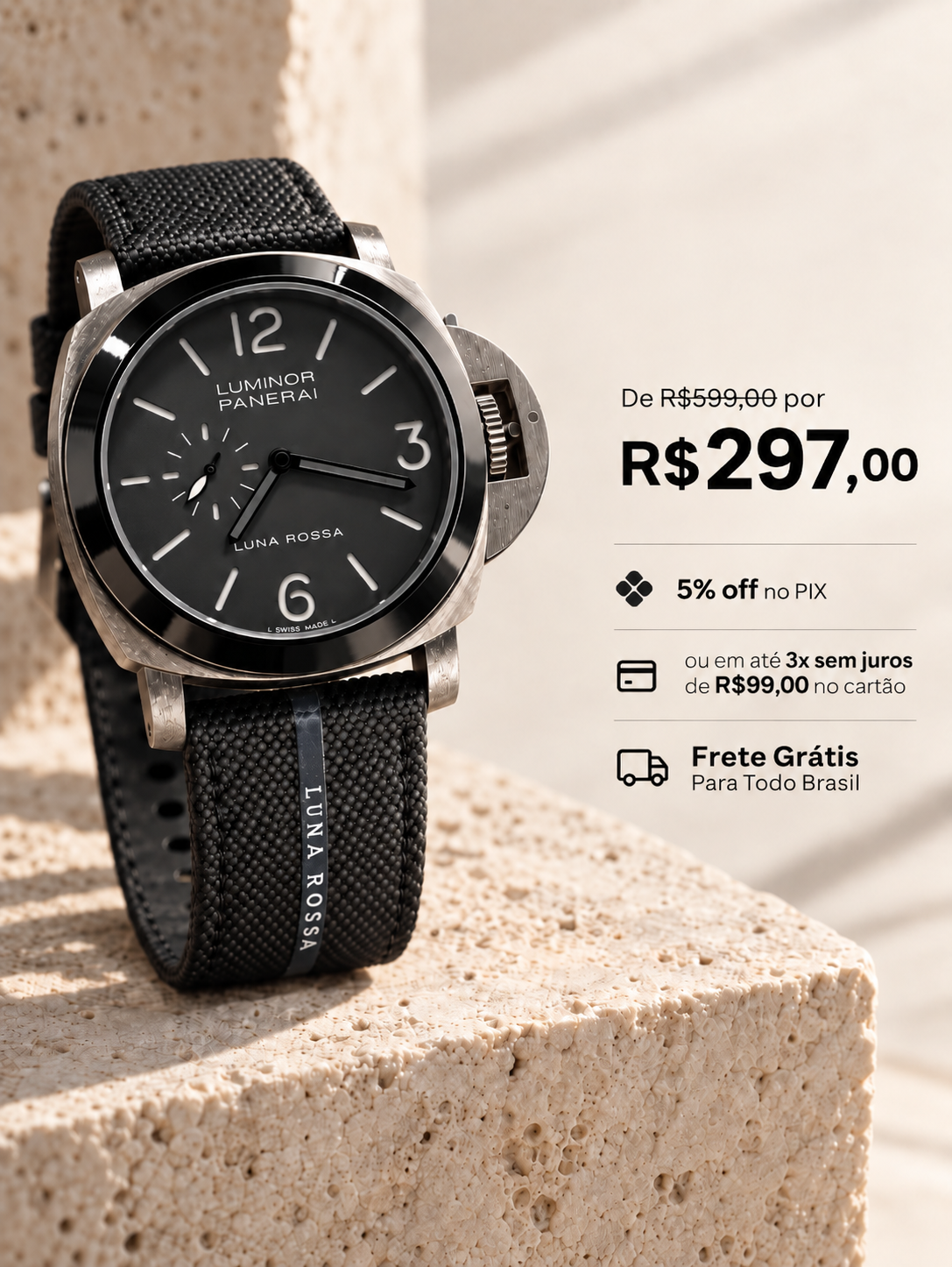 Relógio Pane Lumi LR 1º Linha