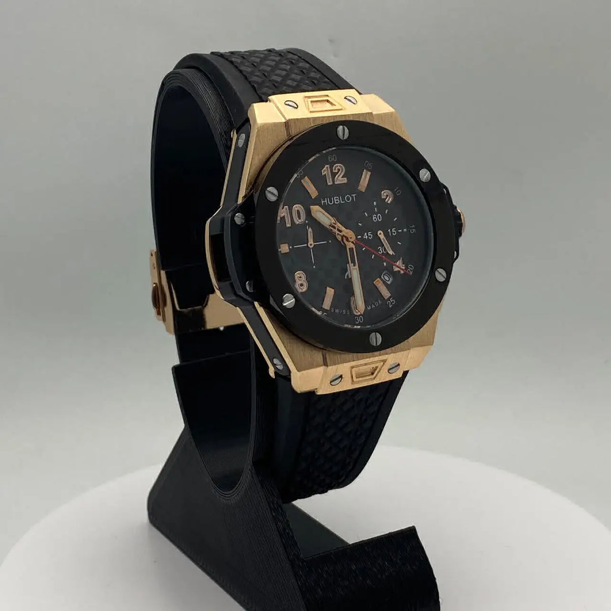 Relógio Hublo Big Bang Preto/ Dourado - foto 2